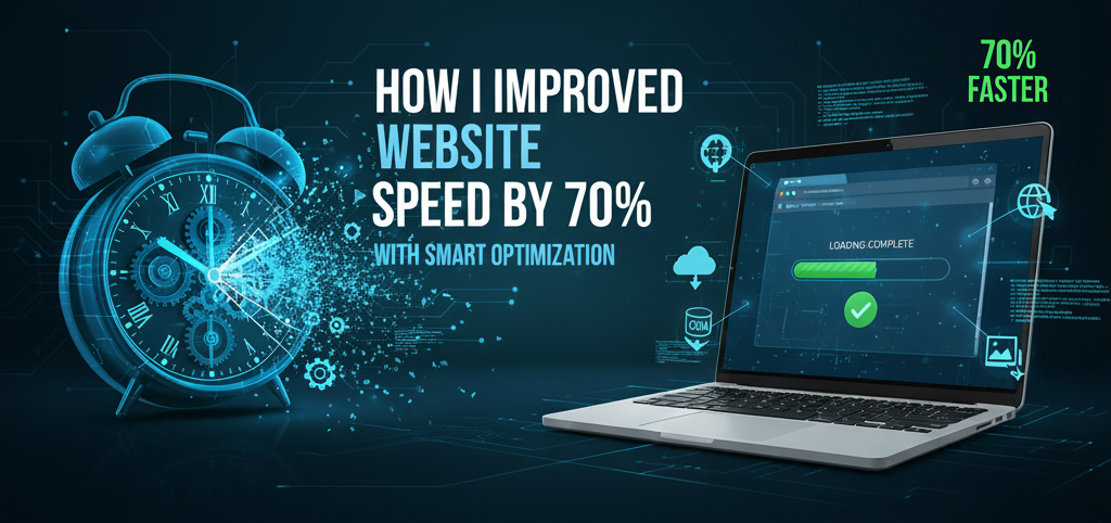 How I Improved Website Speed by 70% with Smart Optimization